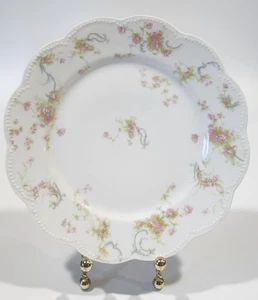 Vintage Haviland & Co. France Limoges Porcelain Floral Scalloped Plate 8.5" - Picture 1 of 9