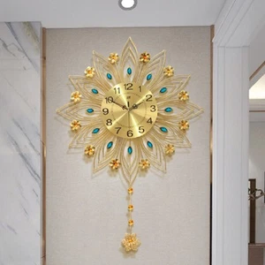 JY 16.93in Large Wall Clock For Living Room Elegant Modern Silent Wall Clock - Picture 1 of 23
