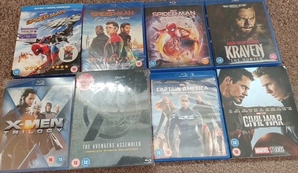 Blu Ray Bundle Marvel Films Avengers 1-4 Boxset Brand New & Sealed Kraven - Image 1 of 1