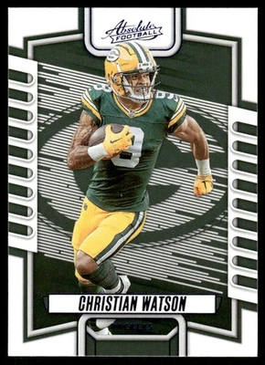 2023 Panini Absolute #95 Christian Watson Blue - Image 1 of 2