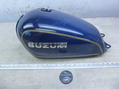 1981 Suzuki GS450T S20955) blue gas petrol fuel tank with emblems  - Image 1 of 4