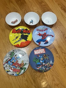 Pottery Barn DC Comics & Marvel Teller & Schüsseln insgesamt 7 Stück - Bild 1 von 12