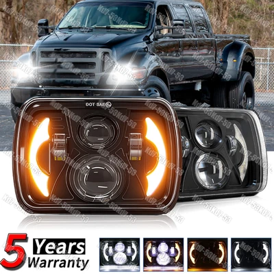 Faros sellados LED 7x6" ajuste alto/bajo para camionetas Ford F650 2000-2015 F750 A++ Foto 1 de 4