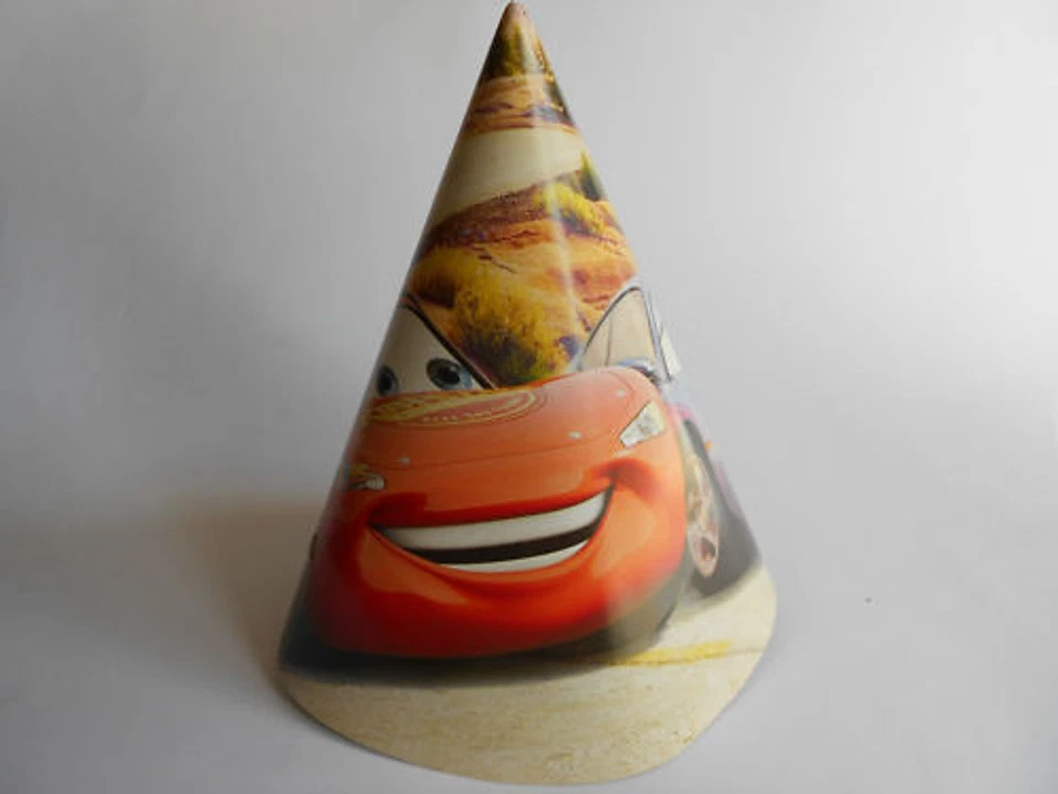 CARS BIRTHDAY PARTY HATS PK8 NEW! - image 1 of 1