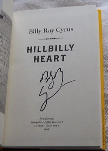 Billy Ray Cyrus signiert Hillbilly Herz Hardcover Buch Autogramm - Bild 1 von 3