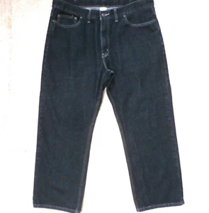 Black FADED GLORY RELAXED FIT Men's Jeans 38 ×30 Style 112371 Straight Leg - Picture 1 of 7