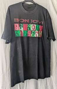 Camiseta Bon Jovi Vintage Tour Navidad 1994 Usada - Imagen 1 de 14
