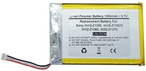 Battery For Sony NWZ-Z1050, NWZ-Z1050N, NWZ-Z1060, NWZ-Z1070, LIS1484MHPPC - Picture 1 of 2