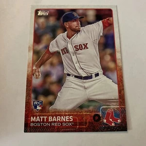 2015 Topps Boston Red Sox Baseball Card #335 Matt Barnes Rookie - Picture 1 of 2