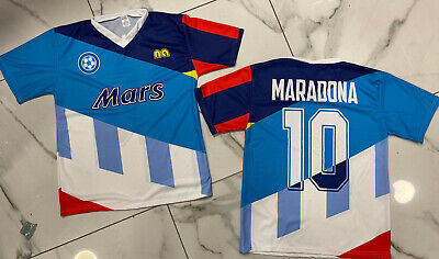 Maglia Celebrativa Maradona Mars Napoli Argentina Boca Juniors Barcellona Fusion • 27.17€