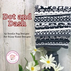 DOT AND DASH 21pc Sampler Box by Doodle Bug Designs for Riley Blake Designs. - Picture 1 of 14
