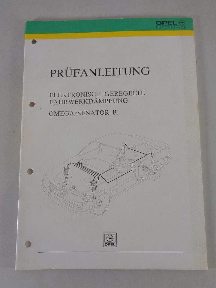 Instrucciones de Inspección Opel Fahrwerkdämpfung para Omega/Senator B De 08/ - Imagen 1 de 1