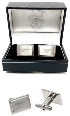 CAMISA DE HOMBRE ARSENAL FC CANNON CREST GRABADO ACERO INOXIDABLE GEMELOS REGALO