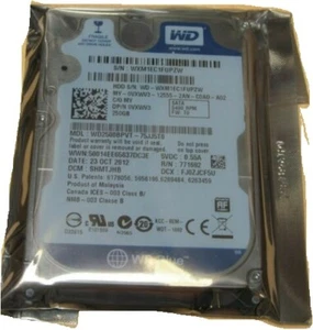 Western Digital WD2500BPVT 250GB,2,5" HDD S-ATAII Internal,5400RPM - Picture 1 of 2