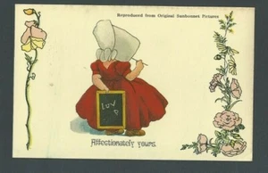Postkarte Sunbonnet Bilder Repro liebevoll dein - Bild 1 von 1