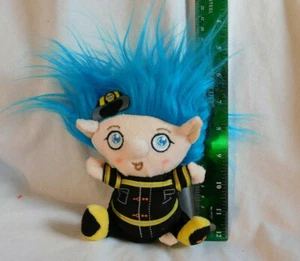 6" Blue-Haired Firefighter Troll Jake Trolls by Treasures 2012 #11035 Sound - Picture 1 of 7