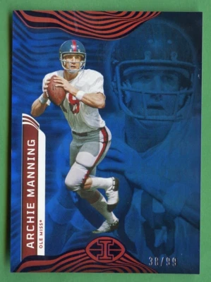 ARCHIE MANNING 2023 CHRONICLES DRAFT ILLUSIONS BLUE /99 OLE MISS SAINTS - Image 1 of 2