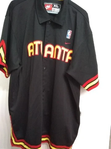 Nike NBA Atlanta Hawks 74 Throwback Shooting Warm Up Shirt Size XL Cover