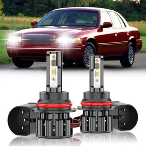 2PC 9007 HB5 LED Headlight Bulbs High Low beam For FORD Crown Victoria 1999-2011 - Picture 1 of 14