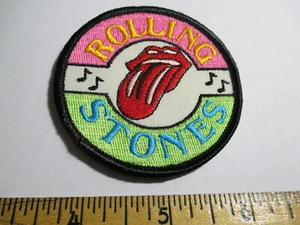 Rolling Stones Patch Music Band Rock Pop Hard Rock & Roll Mick Jagger 80's - Picture 1 of 3