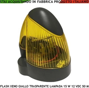 CANTIERE SEGNALE PERICOLO FLASCH GIALLO LAMPEGGIANTE ALIMENTAZIONE 12 VDC 15 W - Foto 1 di 1