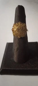 Yellow Diamond (IR) Cluster Ring - Picture 1 of 9