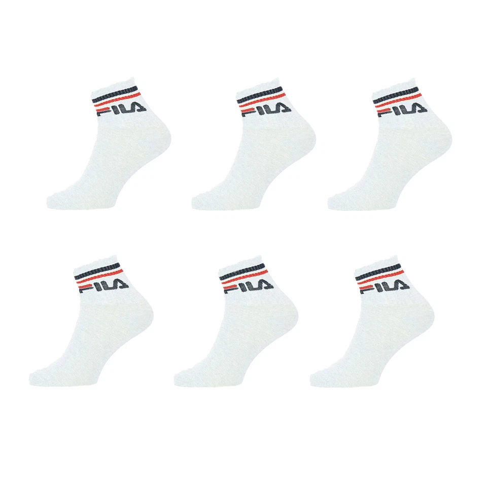 3 Paia Calza Uomo Sportiva Fila F9398 in Cotone