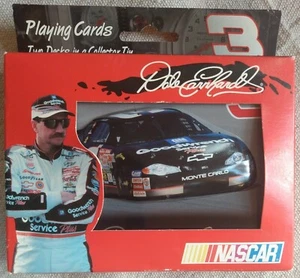 Dale Earnhardt #3 Playing Card Set Dale Earnhardt NASCAR Embossed Collectors Tin - Picture 1 of 12
