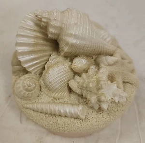 Our America Candle/Jar Topper Conch Shell Seashell Beach Fits YANKEE Jars NOS - Picture 1 of 7