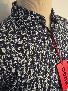CAMISA CASUAL SLIM FIT HUGO BOSS ETIQUETA ROJA Ermo 412 para hombre talla S - Imagen 1 de 17