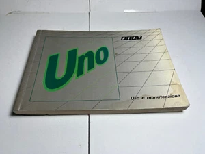 MANUALE USO E MANUTENZIONE FIAT UNO TURBO I.E. 1400 ED ALTRE FIAT UNO 1989 - Foto 1 di 10