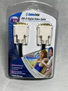 Cables to Go C2G DVI-D M/M Dual Link Digital Video Cable 6.5 Feet 2M STP - Picture 1 of 6