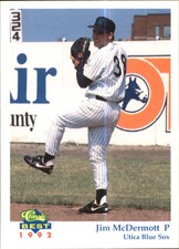 1992 Utica Blue Sox Classic/Best #19 Jim McDermont