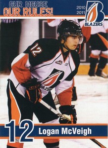 2010/11 Kamloops Blazers - LOGAN McVEIGH