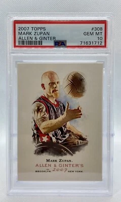 2007 Allen & Ginter #308 Mark Zupan PSA 10 GEM MINT Soccer & Rugby - Image 1 of 2