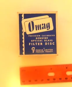 Vintage Omag Optical Glass filter Disc Deluxe Yellow 3 Series VI. BB4 - Picture 1 of 9