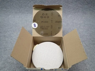 New SAIT 4V PSA PAPER DISC, 5", 1500 GRIT, QTY 100, PART NO. 37561, NOS (W14) - Image 1 of 2