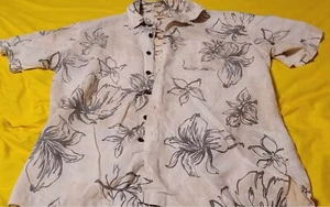 Camisa para hombre Panama Jack grande tostada hawaiana con botones - Imagen 1 de 2