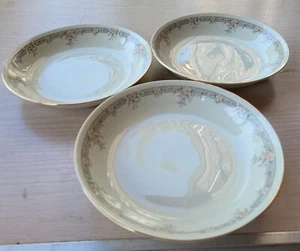 Juego de 3 cuencos de sopa Monroe Sango Regency Collection Japón 1500 marfil fino China - Imagen 1 de 8