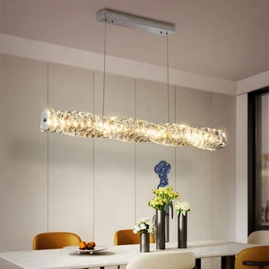 Kitchen Pendant Light Crystal Chandelier Light Crystal Dining Room Ceiling Light - Picture 1 of 11