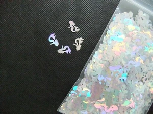 SHAPE GLITTER (U CHOOSE) Hearts, Mickey, Trees, Unicorn, Mermaid, Dolphins, etc - Picture 1 of 15