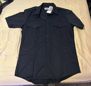 Workrite FR Uniform Flame Resistant Fire Fighter Button Shirt Sz 42Black NWT - Picture 1 of 11