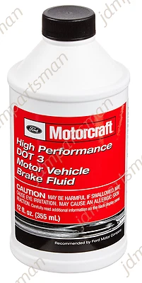 Motorcraft - High Performance DOT 3 Brake Fluid 12 oz  fits Ford Lincoln Mercury - Image 1 of 2