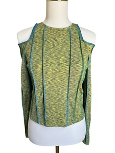 Hosbjerg Women’s Dafnie Long Sleeve Mustard Cold Shoulder Size Small Top - Picture 1 of 7