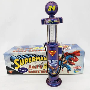 Vtg 1999 Jeff Gordon #24 Nascar Racing Superman 1:16 8.5" Gas Pump Bank Dupont - Picture 1 of 13
