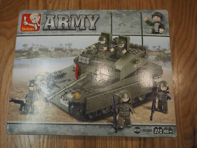 Sluban Army M38-B0305 Tank "Merkava" 6+ Buildings Blocks Set - Image 1 of 2
