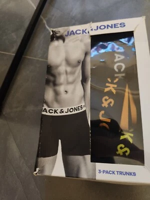JACK & JONES-3 calzoncillos boxer nuevo tamaño M 31-32 pulgadas - Imagen 1 de 3