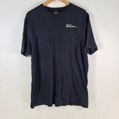 Volcom t shirt mens size XL black short sleeve crew neck cotton 106118 - Image 1 of 4