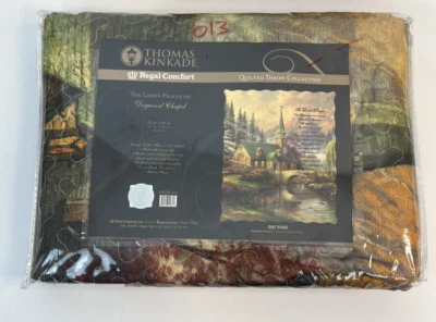 Thomas Kinkade Quilted Throw Collection The Lords Prayer 50 in x 60 in - Image 1 of 4