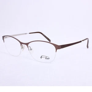 Gafas Flair Mujer Mod 416 col 602 Montura Metal Montura Marrón Plata - Imagen 1 de 6